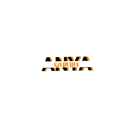 Szeretlek anya táska narancs